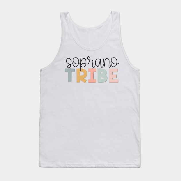 Soprano Tribe Muted Pastels Tank Top by broadwaygurl18